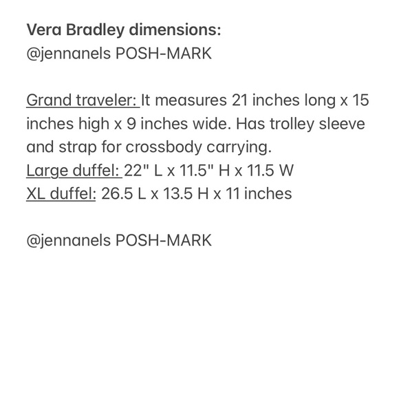 NWT Vera Bradley xl duffel bag classic black - Picture 11 of 12